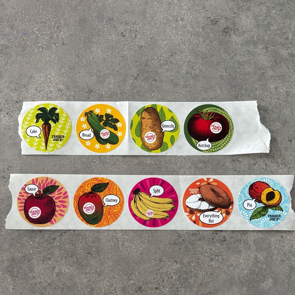 Trader Joe's Colorful Sticker Set